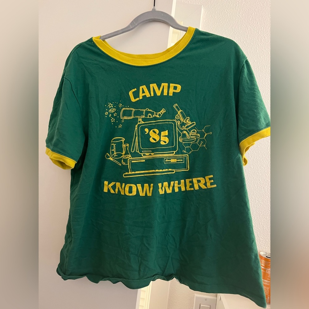 Stranger Things Camp Know Where Shirt Size XXL